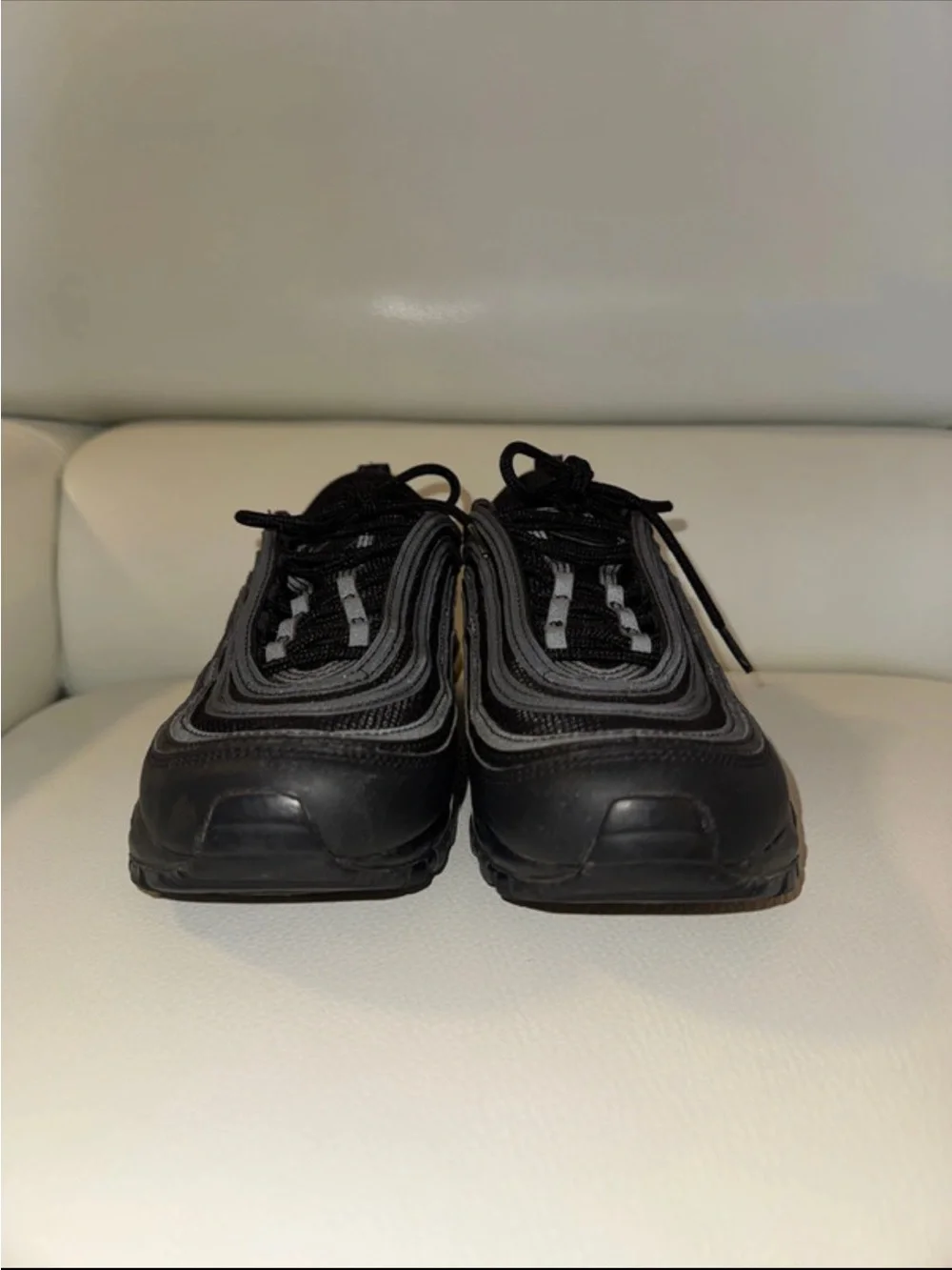 NIKE BLACK AIR MAX 97 LOW TOP SNEAKERS